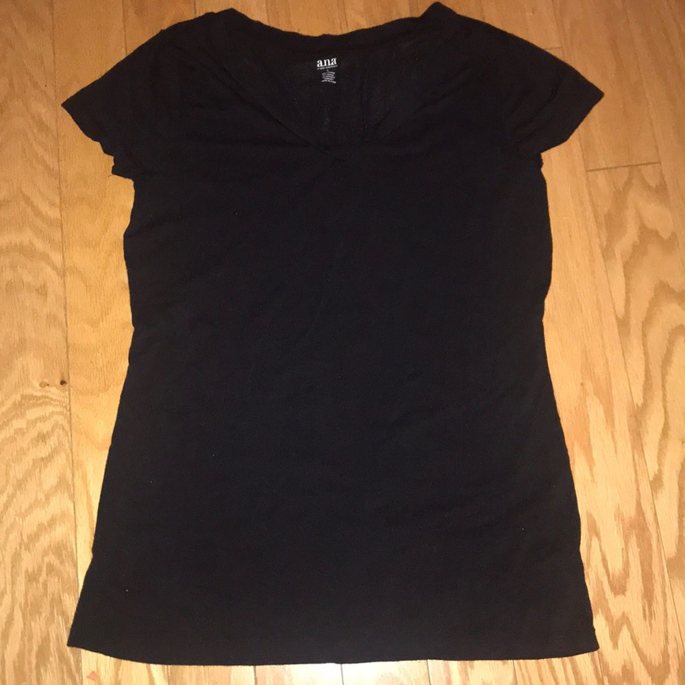 a.n.a black v-neck t-shirt
